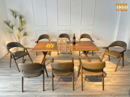 mẫu bàn ăn đẹp 8 ghế