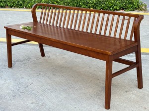 GHẾ BENCH XUÂN HÈ WALNUT- XH14W