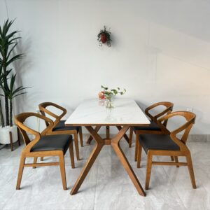 Bộ bàn ăn Louis -1M35 Lavender – thiết kế hiện đại, phù hợp nhiều không gian
