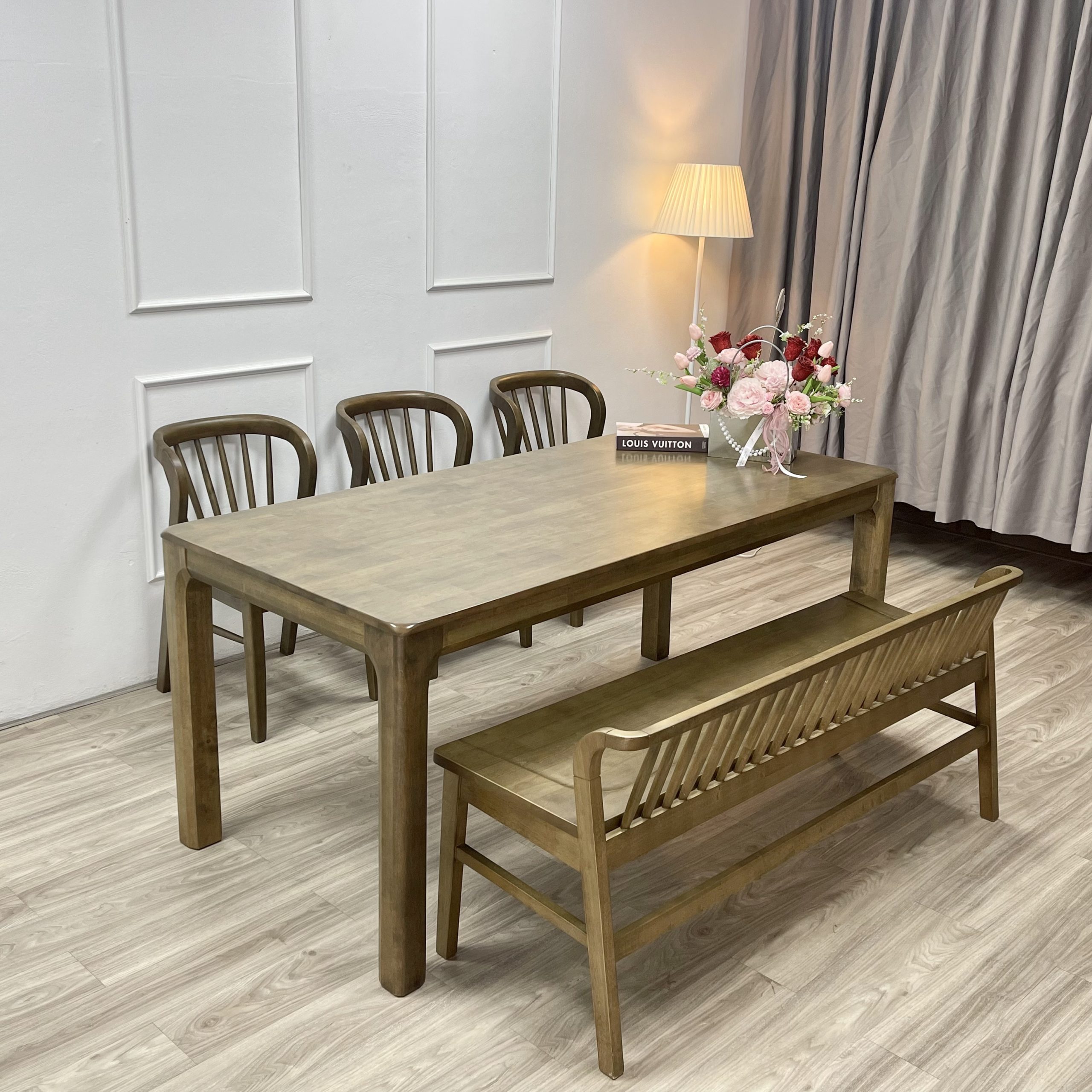 Bộ bàn ăn CANDY Antic 1m6- CA165G1B - Hình ảnh 2