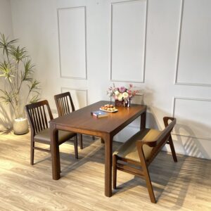 Bộ bàn ăn Mùa Thu Walnut