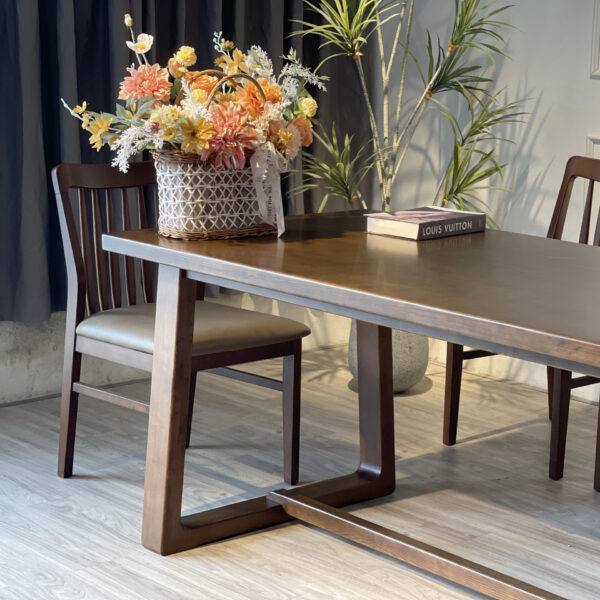 Bàn ăn 207 1.8M walnut - Hình ảnh 3
