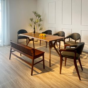 Bàn ăn Rudy 5 ghế RL5B18WN