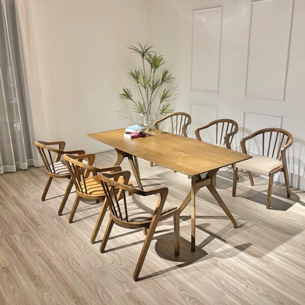 BỘ BÀN CROWN 6 GHẾ - CR6G18