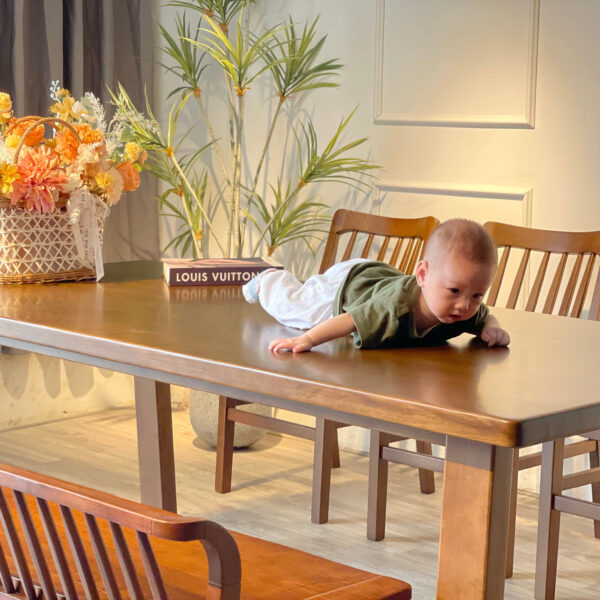 Bàn ăn 207 1.8M walnut - Hình ảnh 4