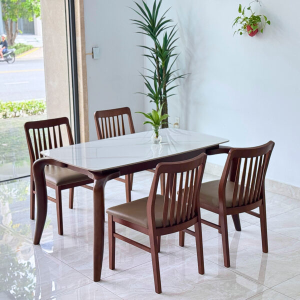 Bộ bàn ăn Mặt đá Mùa Thu 8 ghế A8S18W - Hình ảnh 2