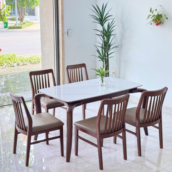 Bộ bàn ăn Mặt đá Mùa Thu 8 ghế A8S18W - Hình ảnh 3