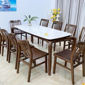 BỘ BÀN ĐÁ XUÂN HÈ 10 ghế - XH10G18W