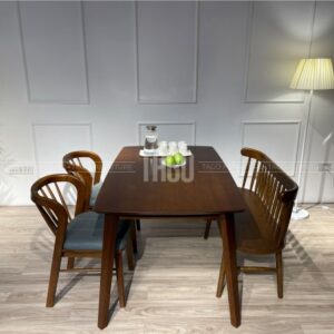 Bộ bàn ăn Candy - CD2G1B14 walnut