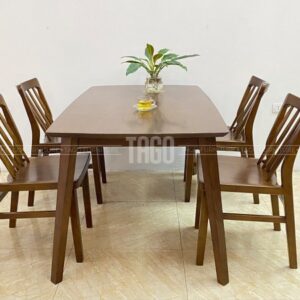 Bộ bàn ăn Xuân Hè walnut