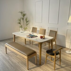 Bộ bàn ăn đá Ceramic Kanta - KA4G1B18T