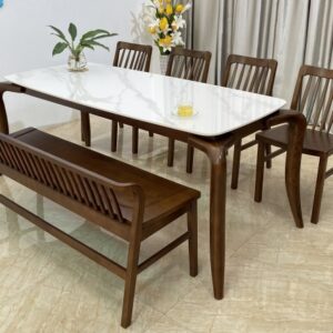 Bộ bàn ăn Mặt đá Xuân - Hè 4 ghế   XH4BS18W