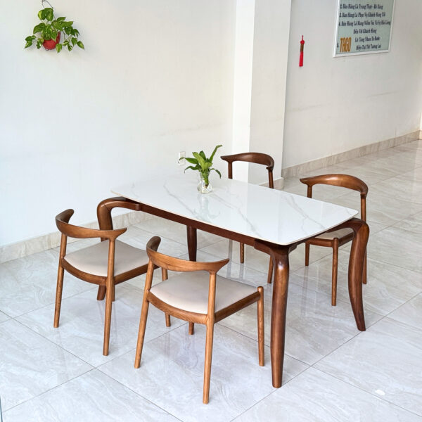 Bộ bàn ăn Amber 1m8 - DAB6G18 - Hình ảnh 6