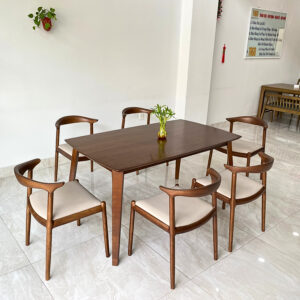 Bộ bàn ăn Amber 1m45 - KRAB6G