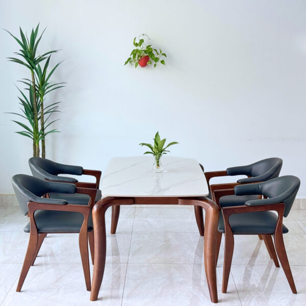 Bộ bàn ăn Rudy mặt đá - BDRU6GN - Hình ảnh 5