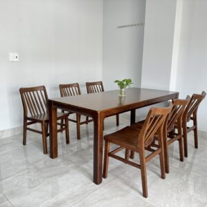 Bộ bàn ăn xuân hè 1m6 - BXH6G16W