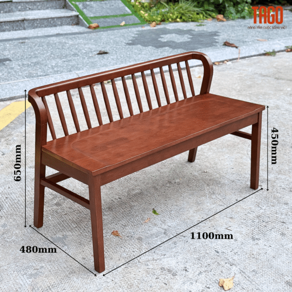 GHẾ BECNH XUÂN HÈ ANTIC 1m1 - BXHA11 - Hình ảnh 7