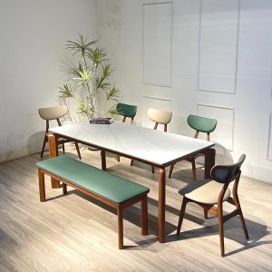 Bộ bàn ăn TADI phối bench - BTD1795GB