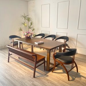 Bộ bàn ăn Kiva 1M8_BKV185CB