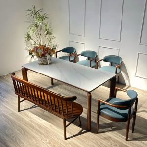 Bộ Bàn Ăn Nori 1790mm phối bench - BNR4GB