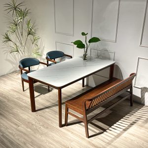 Bộ Bàn Ăn Nori 1595mm phối bench 1m4 - BNR2GB