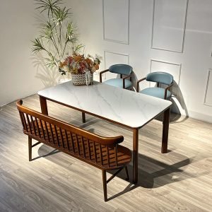 Bộ Bàn Ăn Nori 1595mm phối bench - BNR2GB