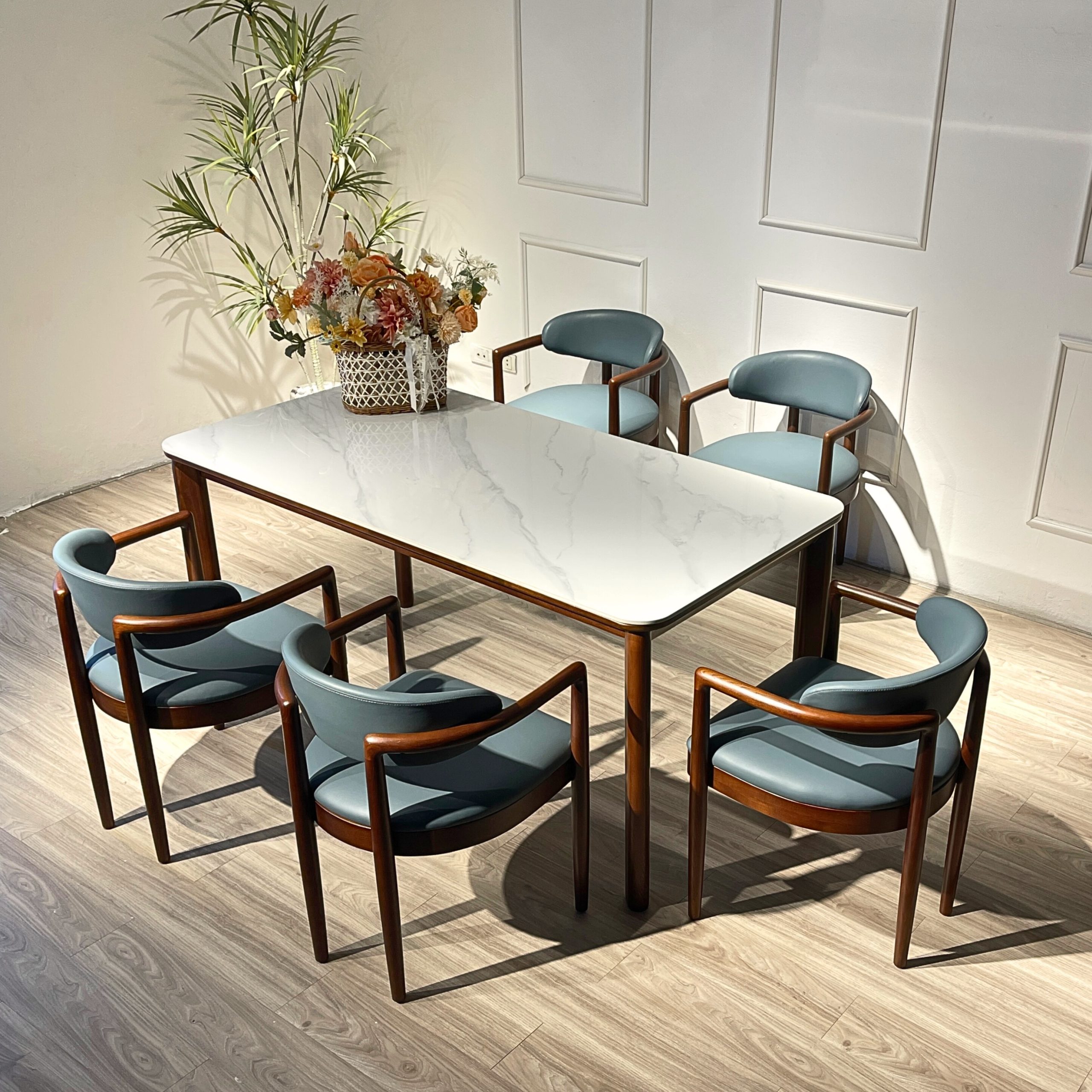 Bộ Bàn Ăn Nori 1595mm - BNR5G - Hình ảnh 2