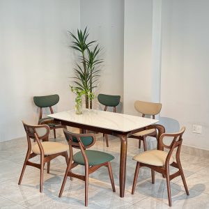 Bộ Bàn Ăn Mặt Đá 6 Ghế TADI - TD6G140