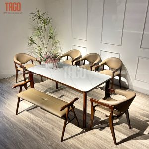 Bộ bàn ăn Rudy- Nori 1M6 5G1B LFM