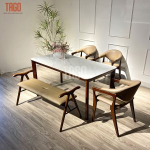 Bộ bàn ăn Rudy- Nori 1M6 3G1B LFM