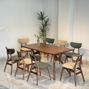 Bộ Bàn Ăn Gỗ LFM 8 Ghế TADI