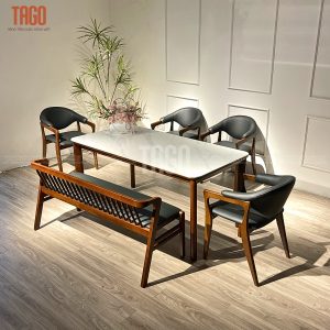 Bộ bàn ăn Rudy-Nori 1M6 4G1B