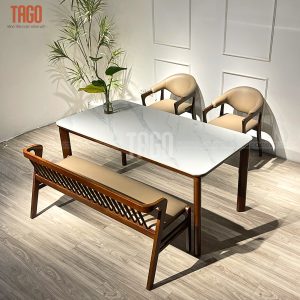 Bộ bàn ăn Rudy-Nori 1M6 2G1B