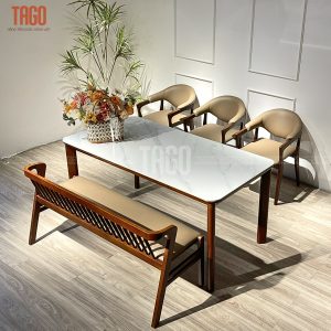 Bộ bàn ăn Rudy-Nori 1M6 3G1B