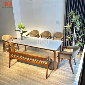 Bộ bàn ăn Rudy 1M79- BRD5G1B