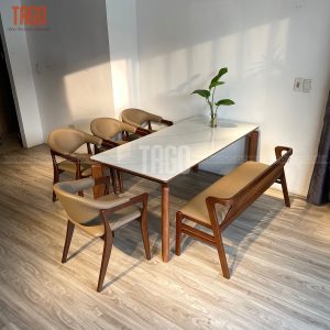 Bộ bàn ăn Rudy 1M79- BRD4G1B