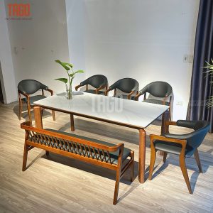 Bộ bàn ăn Rudy 1M79- BRD5G1B
