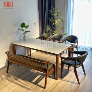 Bộ bàn ăn Rudy 1M79- BRD4G1B