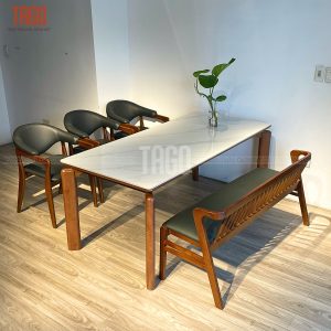Bộ bàn ăn Rudy 1M79- BRD3G1B