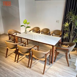 Bộ bàn ăn Rudy 1M79- BRD8G