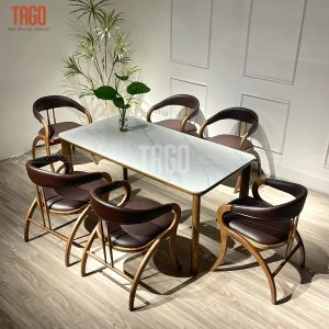 Bộ Bàn Ăn Kiva 1595mm - BKV6G