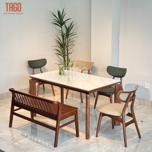 Bộ Bàn Ăn 4 Ghế Phối Bench TADI