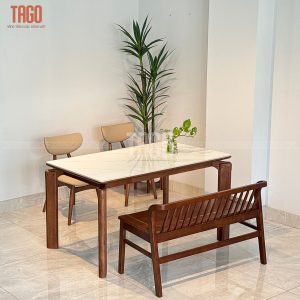 Bộ Bàn Ăn 2 Ghế Phối Bench TADI
