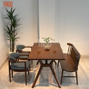 Bộ Bàn Ăn NORI 2 Ghế Phối Bench 207 1m3