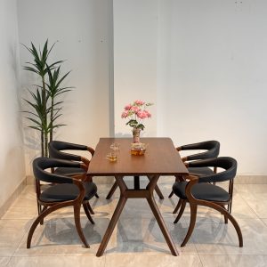 Bộ Bàn Ăn Gỗ KIVA 1M5- KV4G15