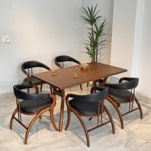 Bộ Bàn Ăn Gỗ KIVA 1M5- KV5G15