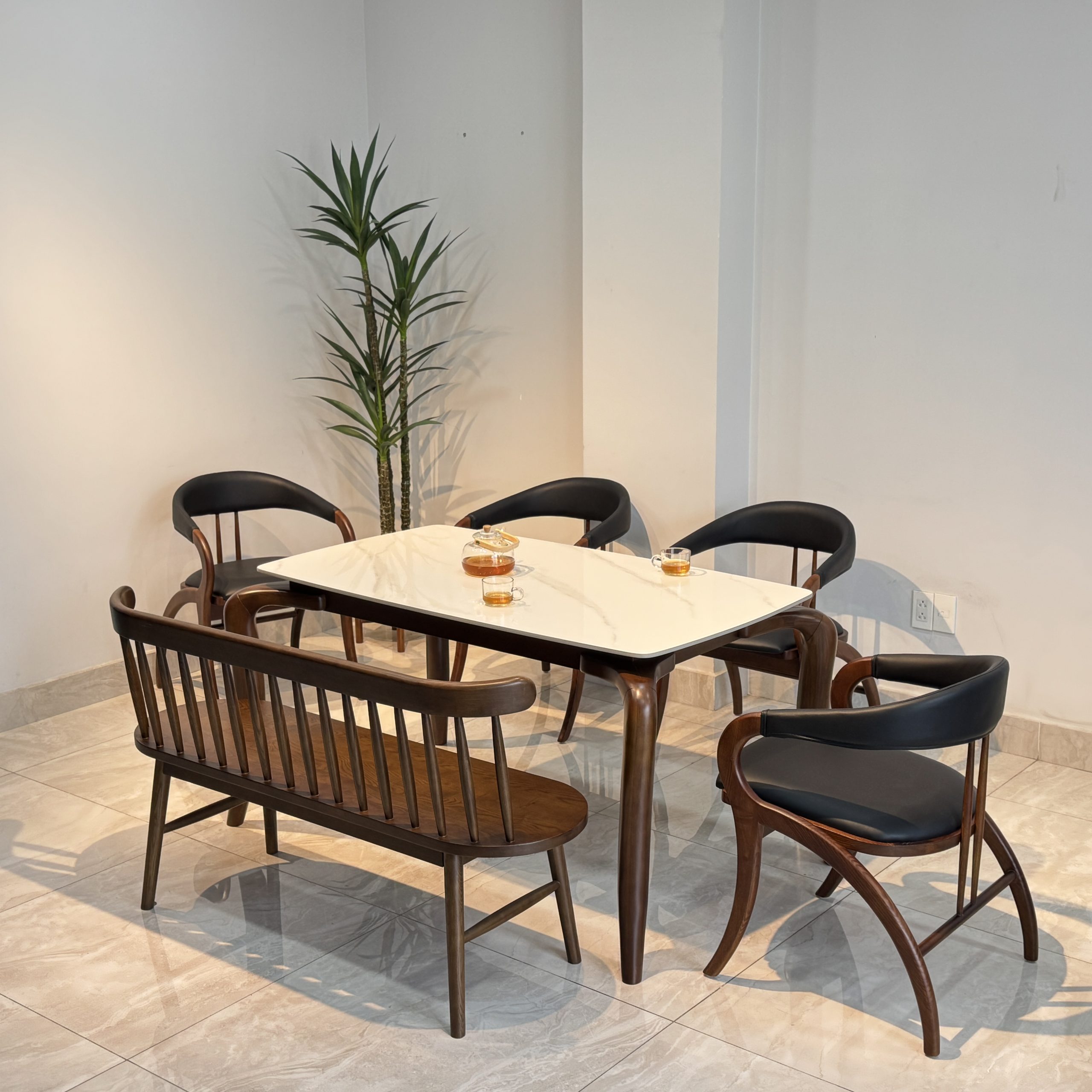 Bộ Bàn Đá KIVA 1M4 phối bench 207 - KV3GB - Hình ảnh 3