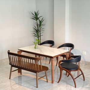 Bộ Bàn Ăn KIVA 1M39 3 Ghế Phối Bench 207