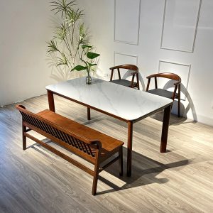 Bộ Bàn Ăn OKA 1m595 phối bench - OK2GB14