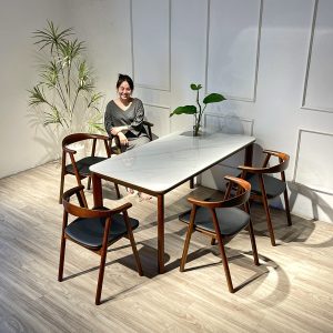 Bộ Bàn Ăn OKA 1m595 - OK5G159W